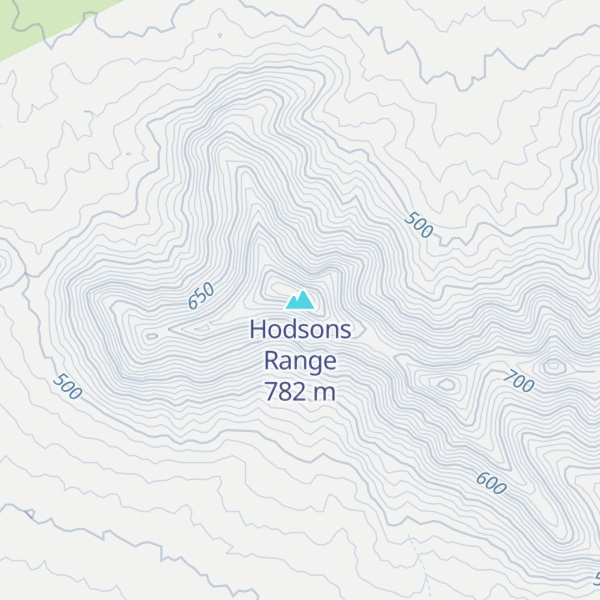 Map of Hodsons Range