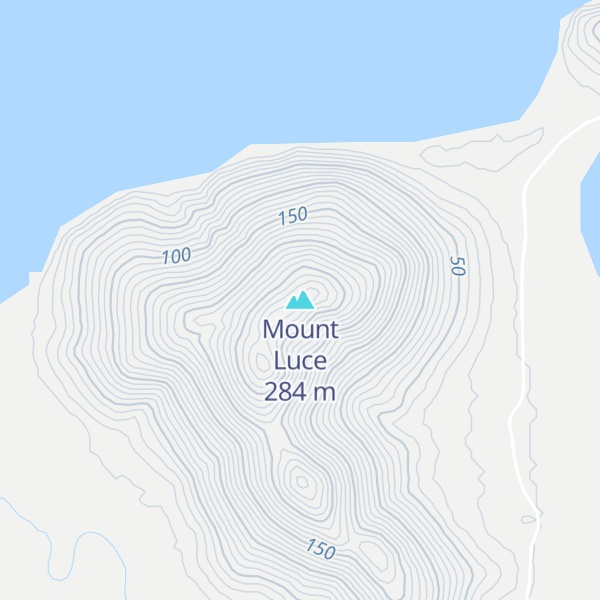 Map of Mount Luce