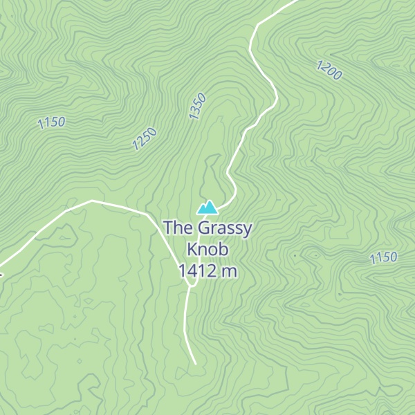 Map of The Grassy Knob