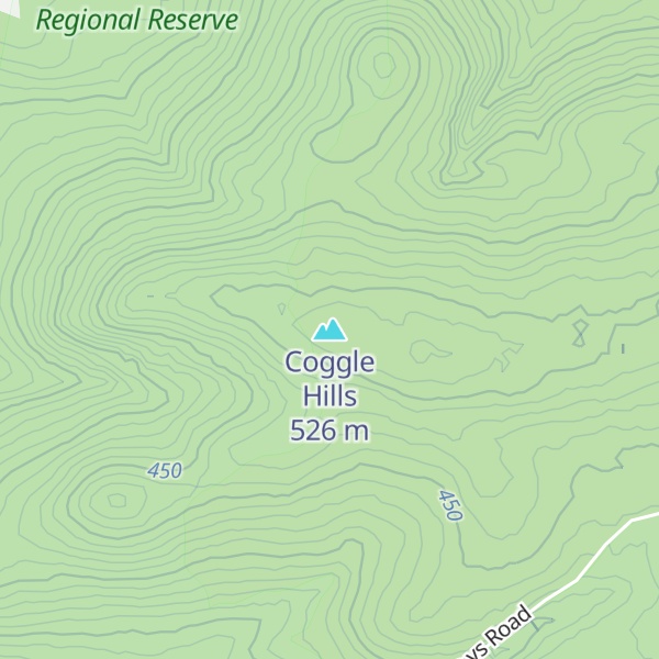 Map of Coggle Hills