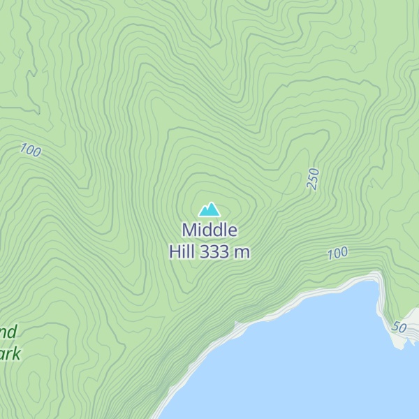 Map of Middle Hill