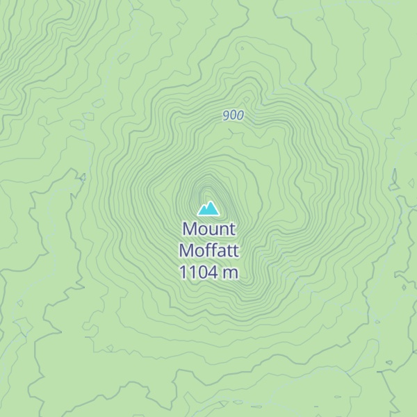 Map of Mount Moffatt