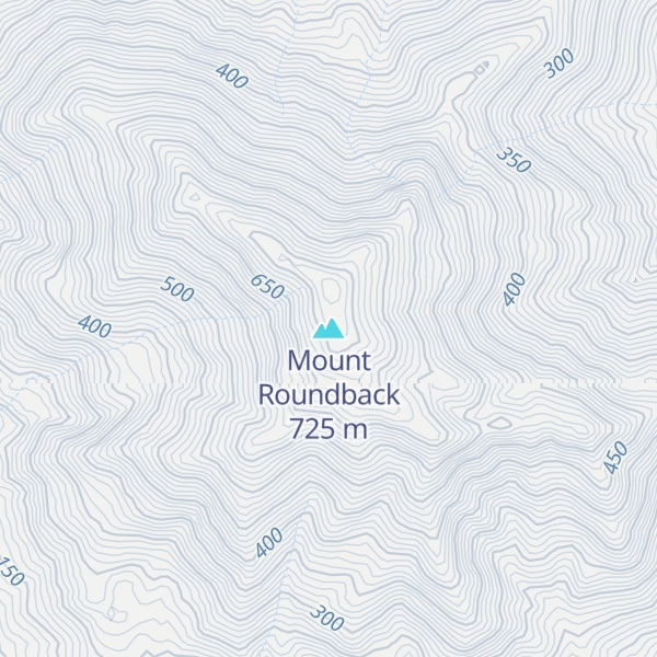 Map of Mount Roundback