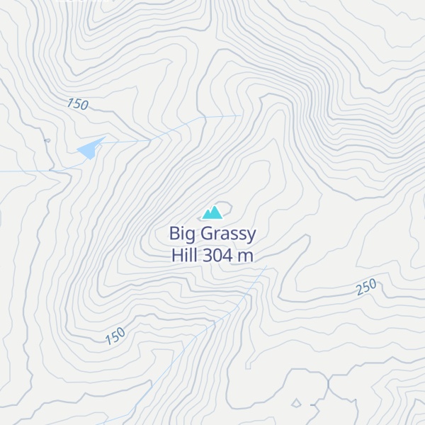 Map of Big Grassy Hill