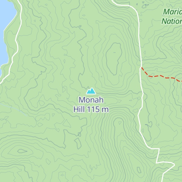 Map of Monah Hill