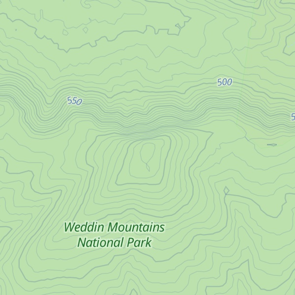 Map of Weddin Mountain