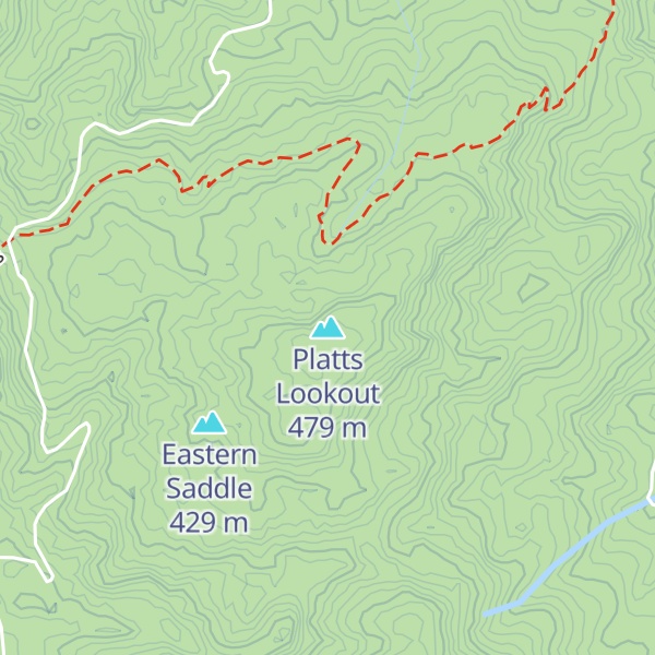 Map of Platts Lookout