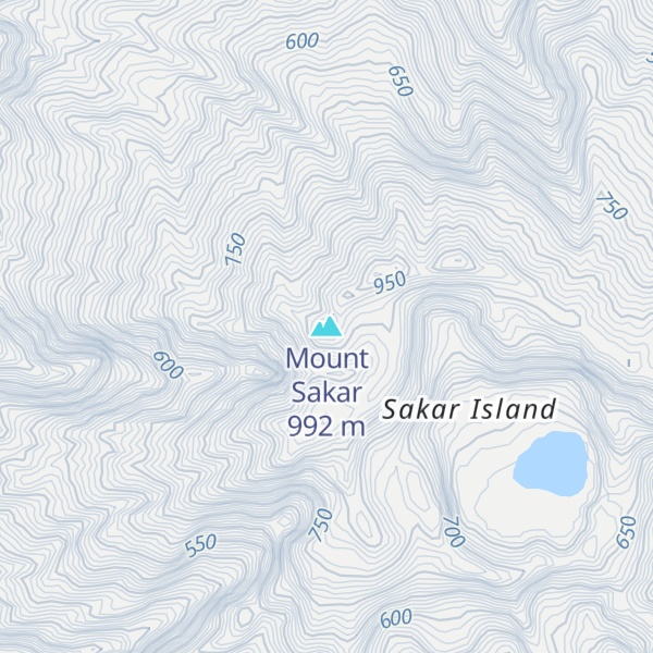 Map of Mount Sakar