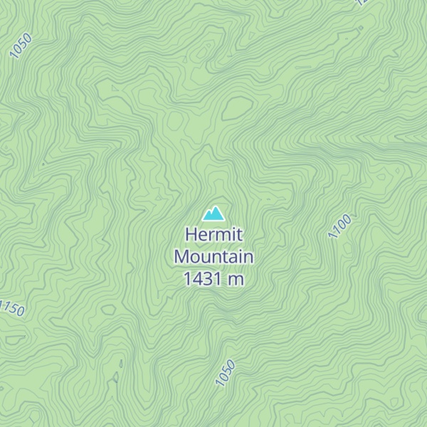 Map of Hermit Mountain