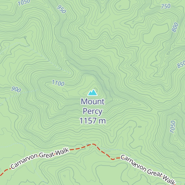 Map of Mount Percy