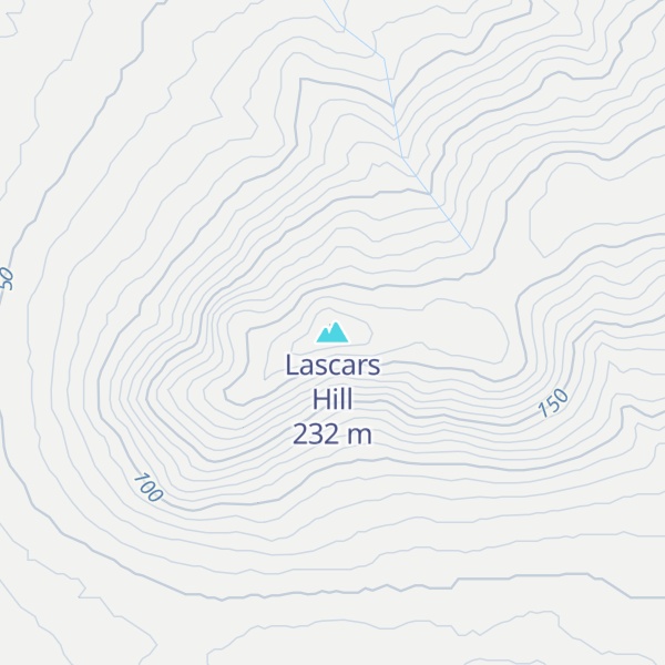 Map of Lascars Hill