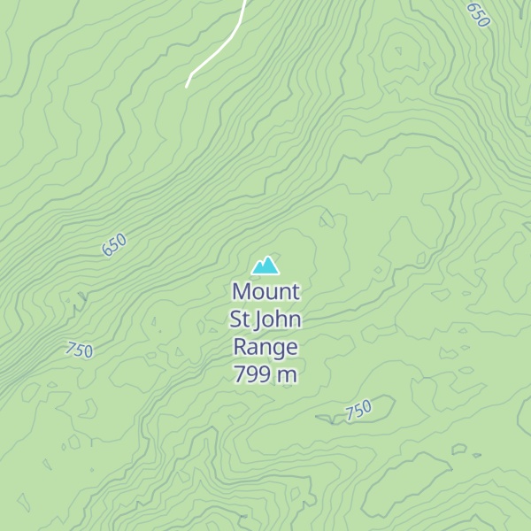 Map of Mount St John Range