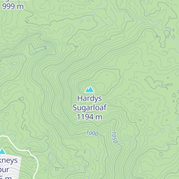 Map of Hardys Sugarloaf