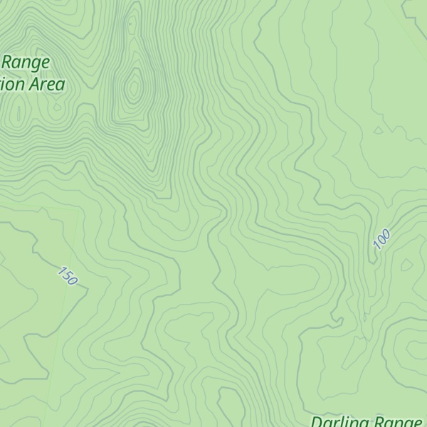 Map of Darling Range