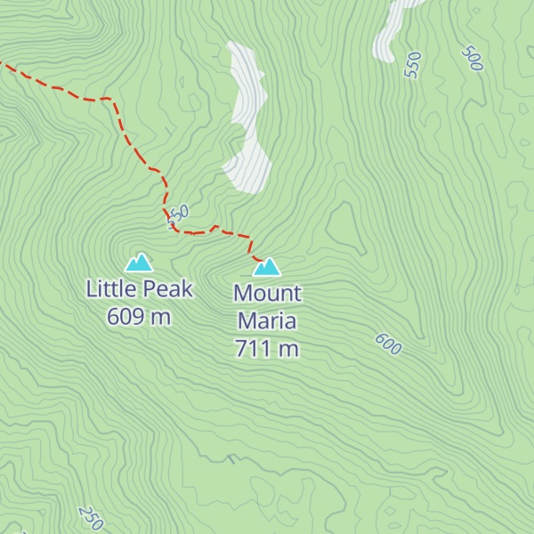 Map of Mount Maria