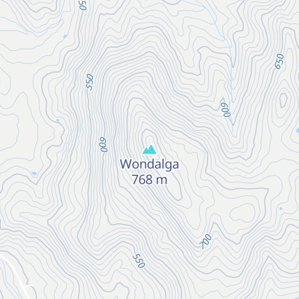 Map of Wondalga