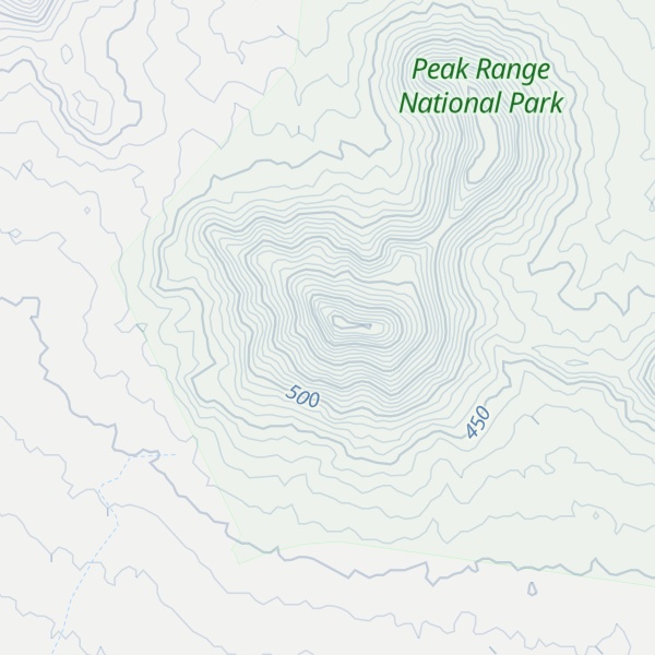 Map of Peak Rang NP