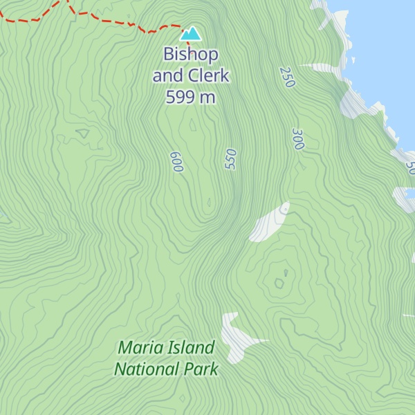 Map of Mount Pedder