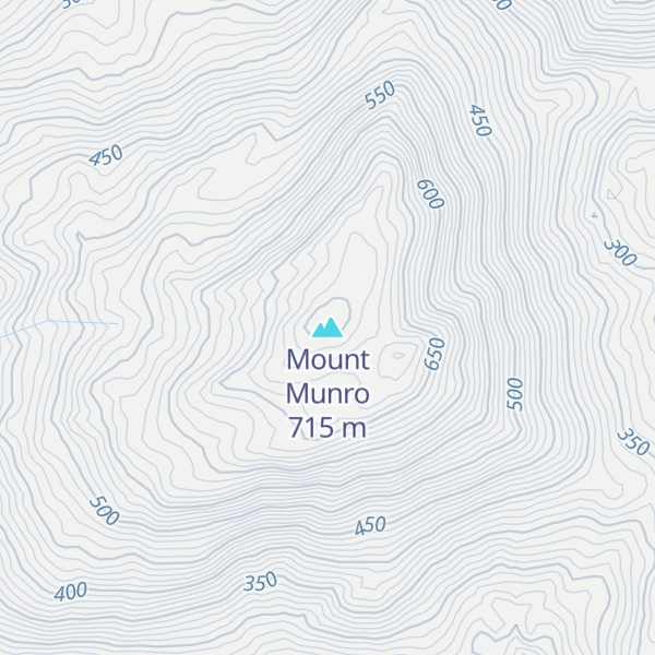 Map of Mount Munro