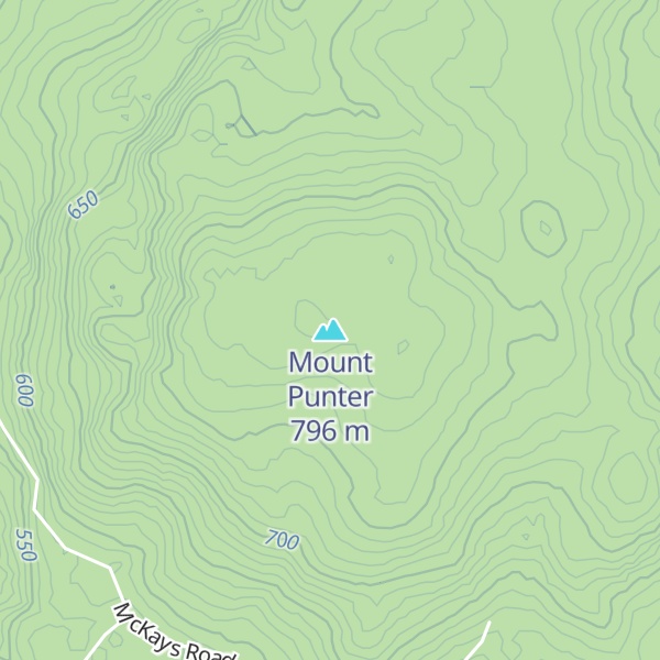 Map of Mount Punter