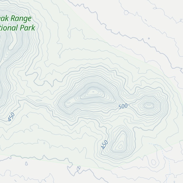 Map of Eastern Peak
