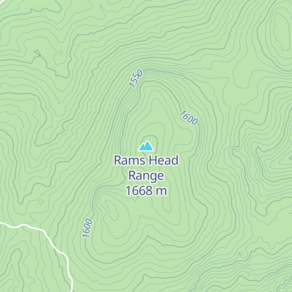 Map of Rams Head Range
