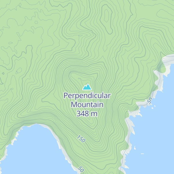 Map of Perpendicular Mountain