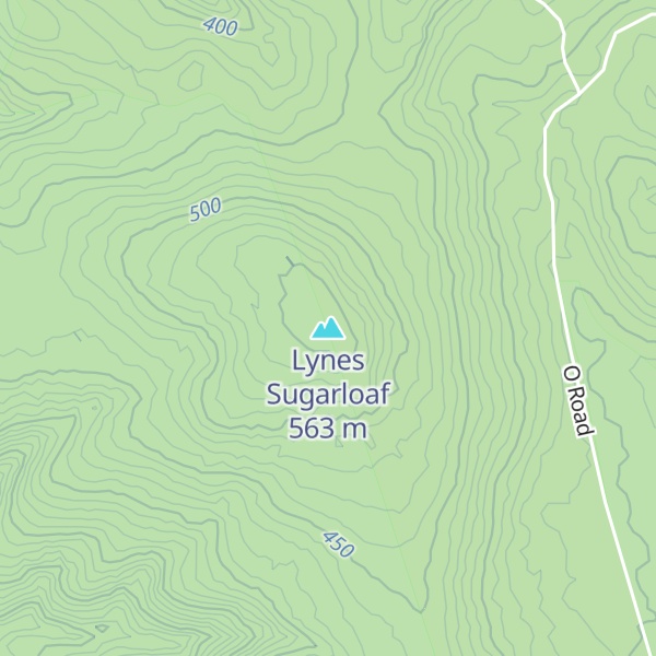 Map of Lynes Sugarloaf