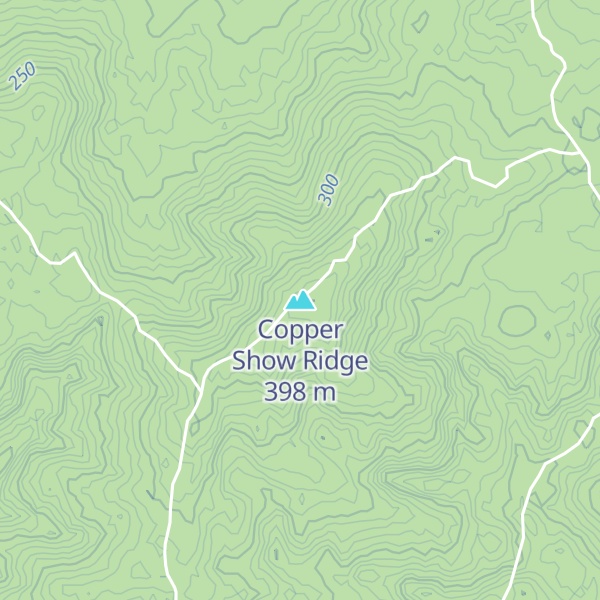 Map of Copper Show Ridge