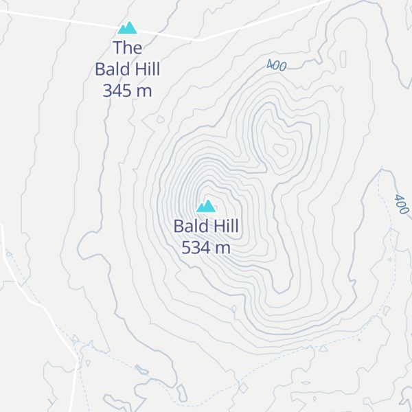 Map of Bald Hill