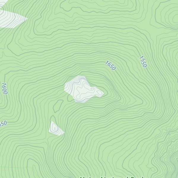 Map of Cleft Peak