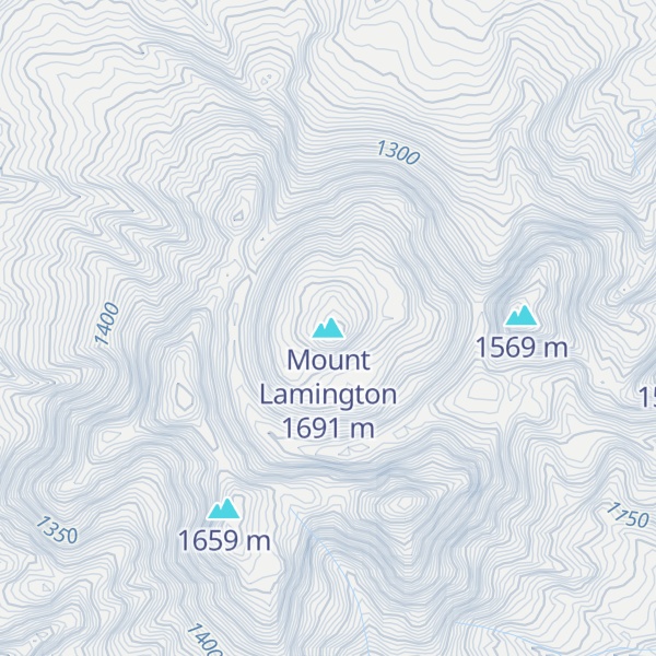 Map of Mount Lamington