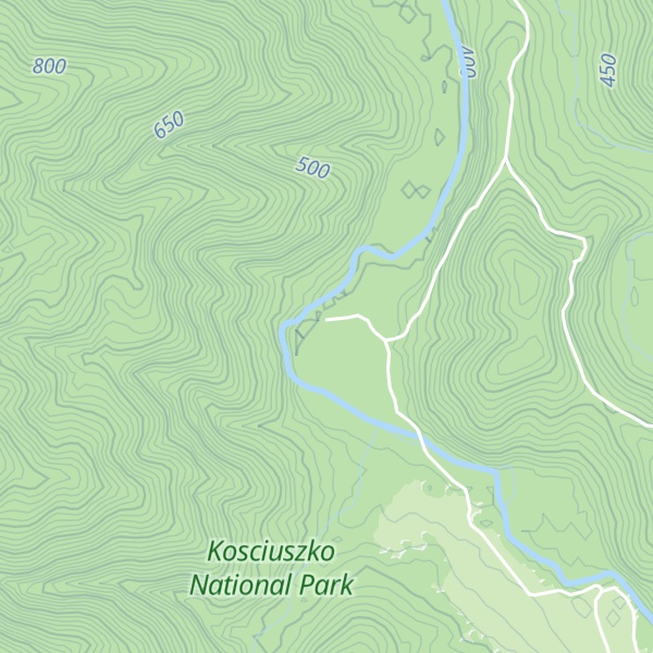 Map of Old Geehi Hut