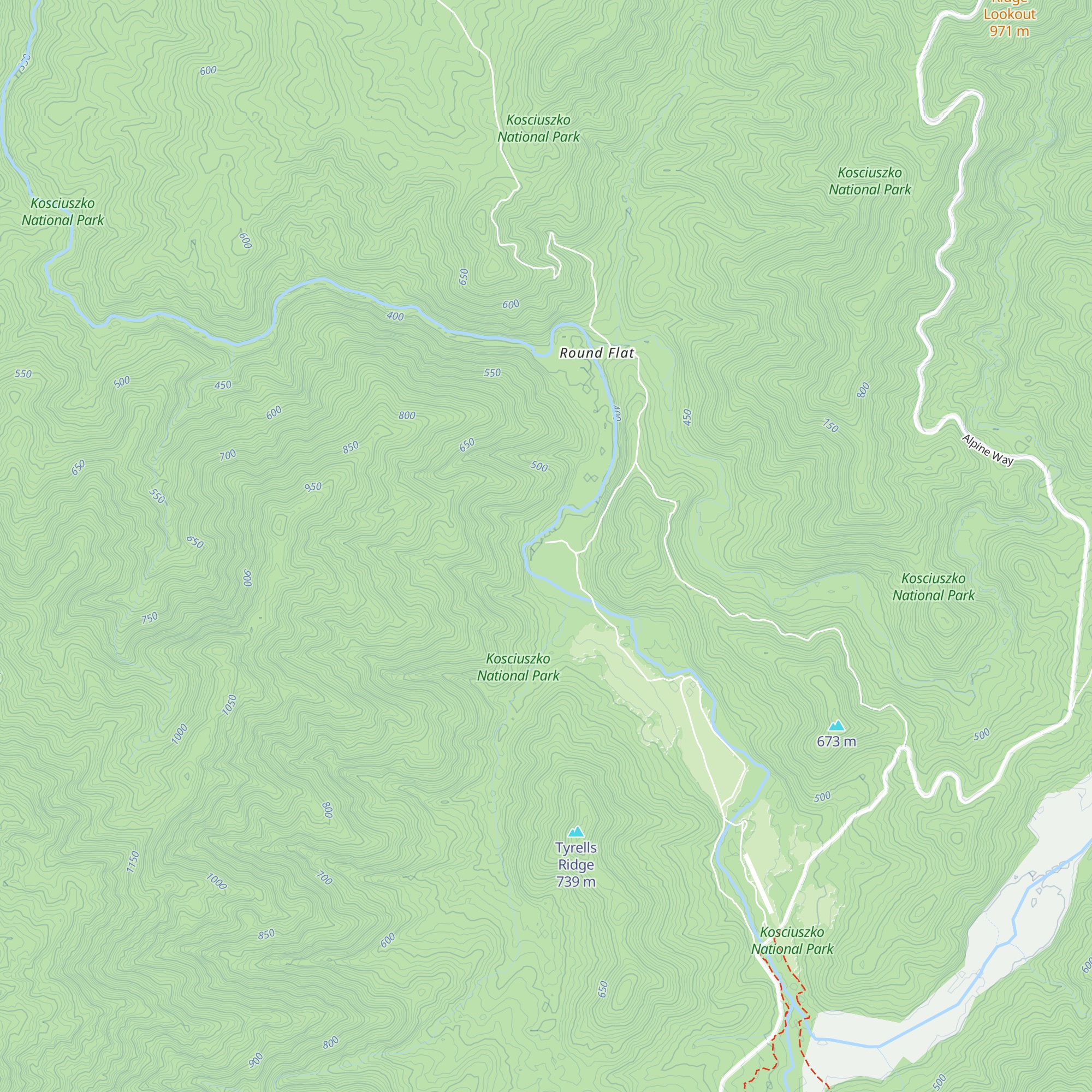 Old Geehi Hut map