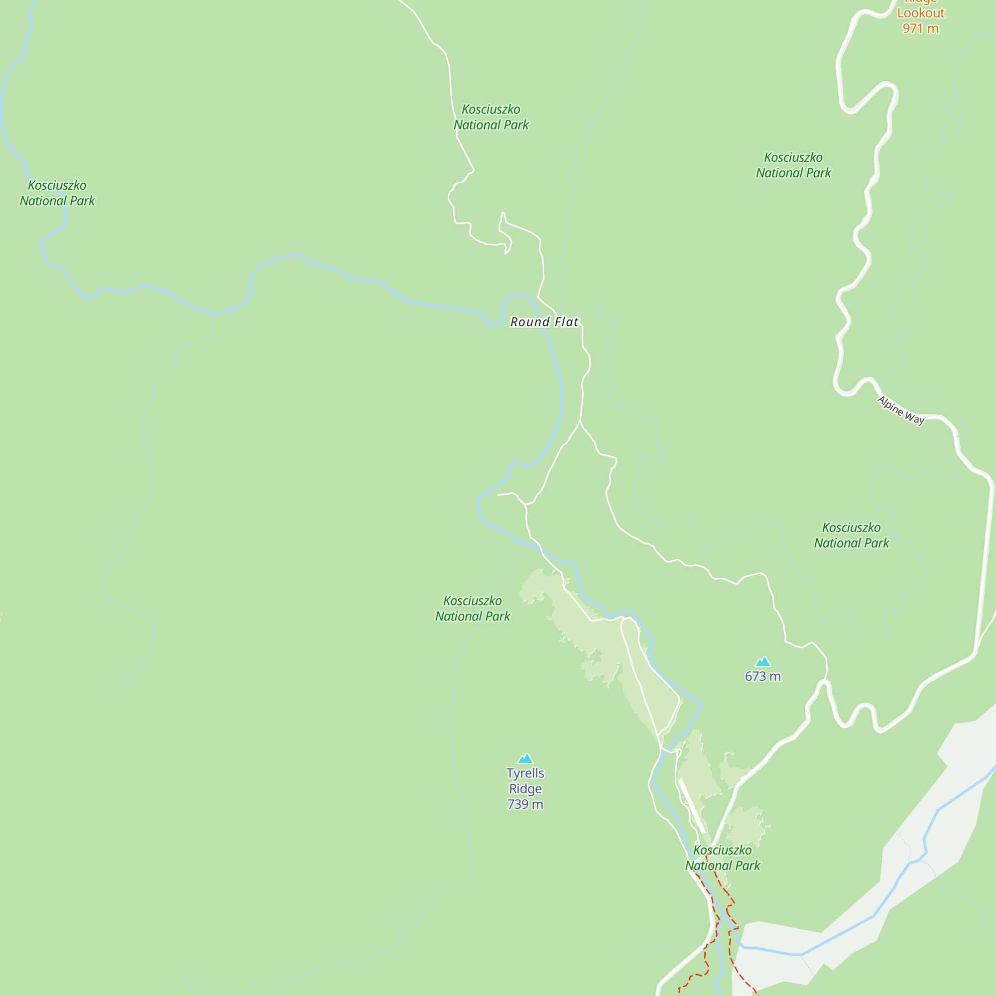 Old Geehi Hut map