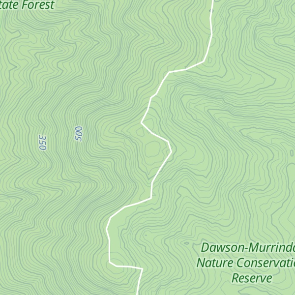 Map of Mount Dawson