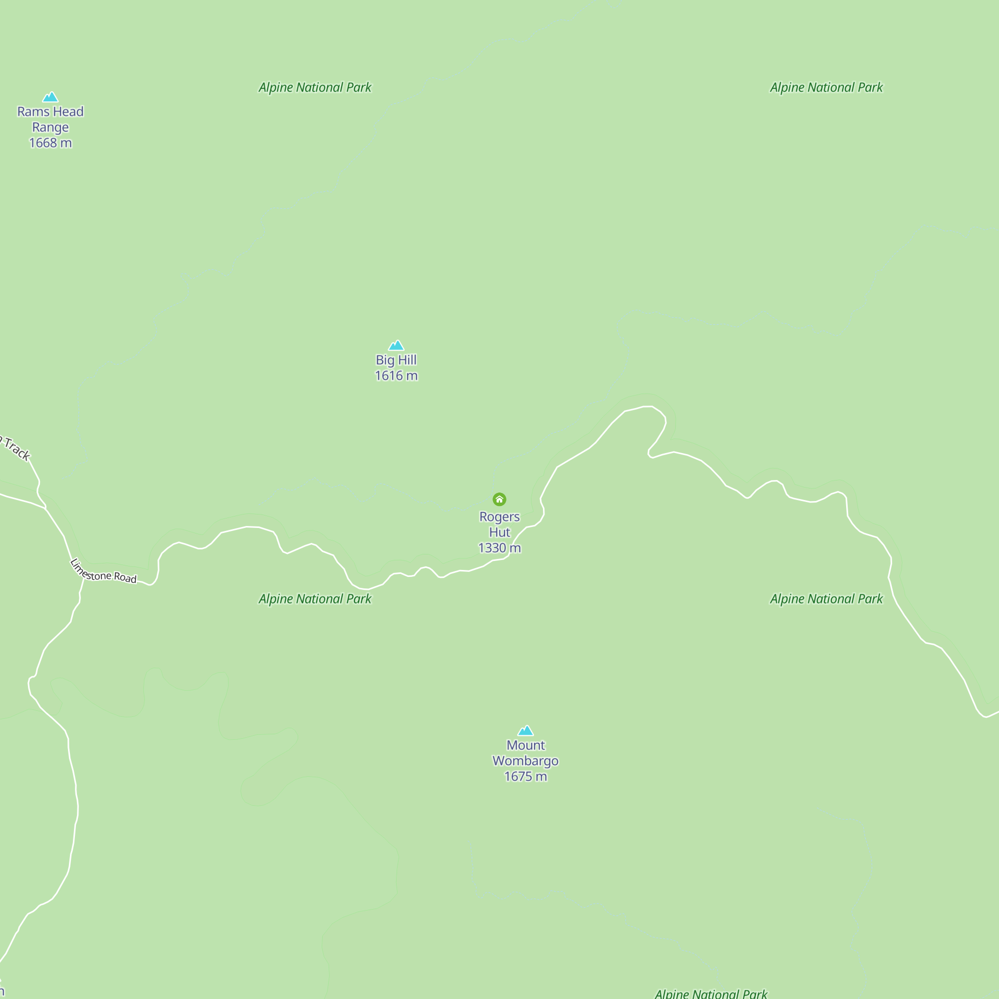 Rogers Hut map
