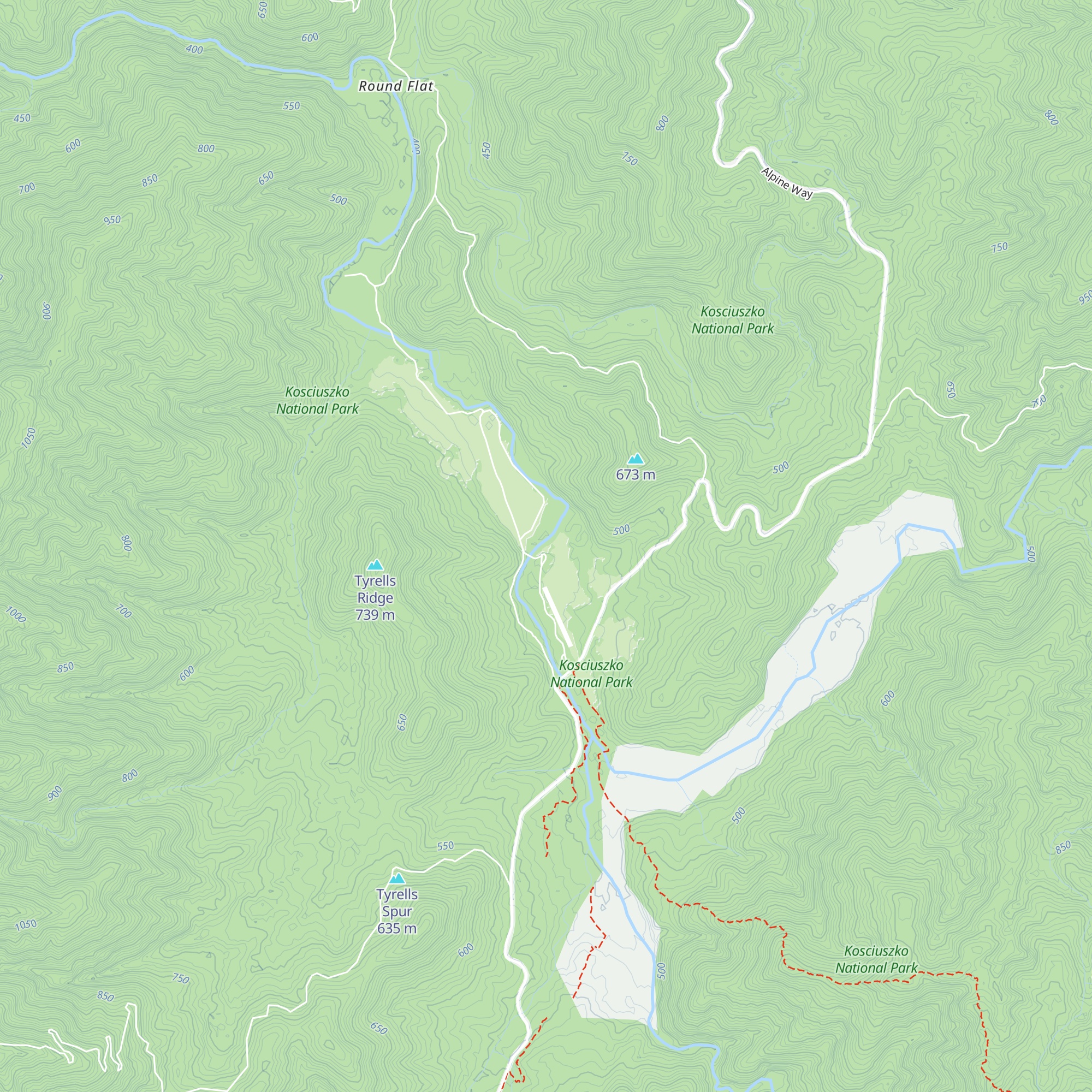 Geehi Hut map