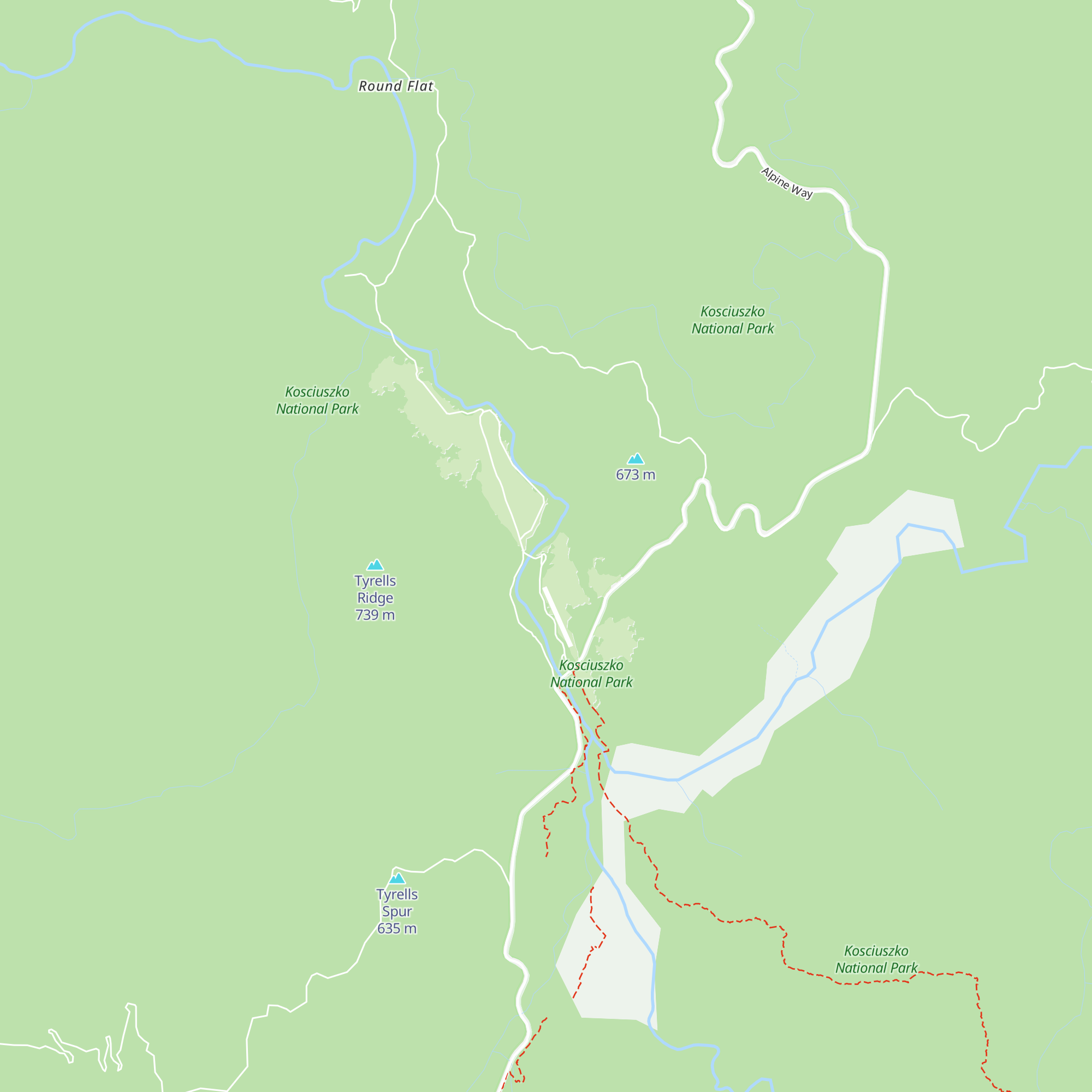 Geehi Hut map