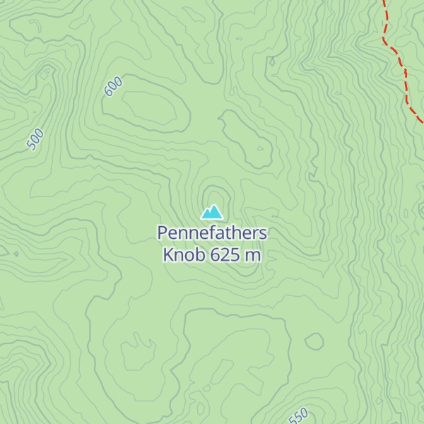 Map of Pennefathers Knob