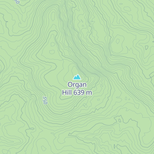 Map of Organ Hill