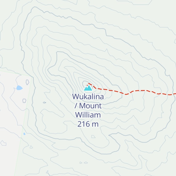 Map of Wukalina / Mount William