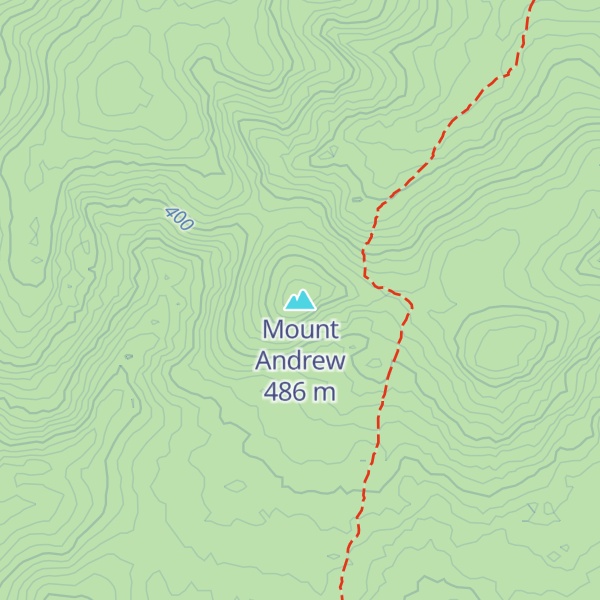 Map of Mount Andrew