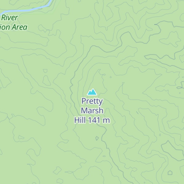 Map of Pretty Marsh Hill