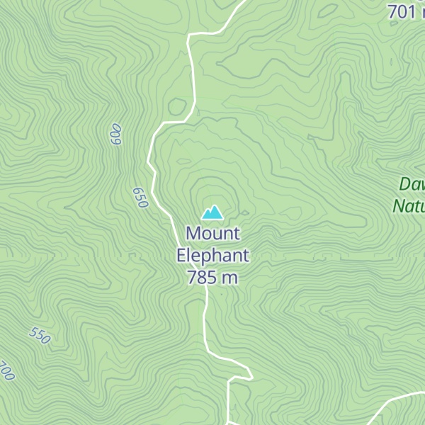 Map of Mount Elephant