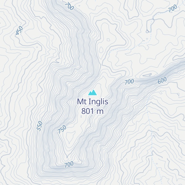 Map of Mt Inglis