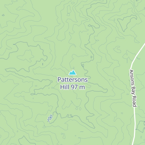 Map of Pattersons Hill