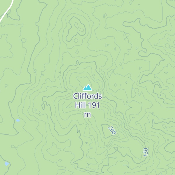 Map of Cliffords Hill