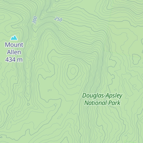 Map of Mount Allan