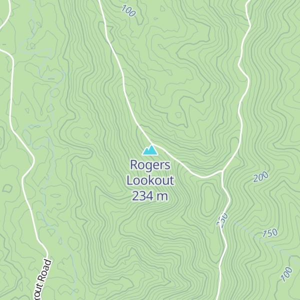 Map of Rogers Lookout
